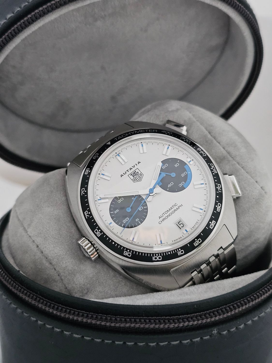 TAG Heuer Autavia White Men&#39;s Watch - CY2110.BA0775, 2005 Full Collectors Set
