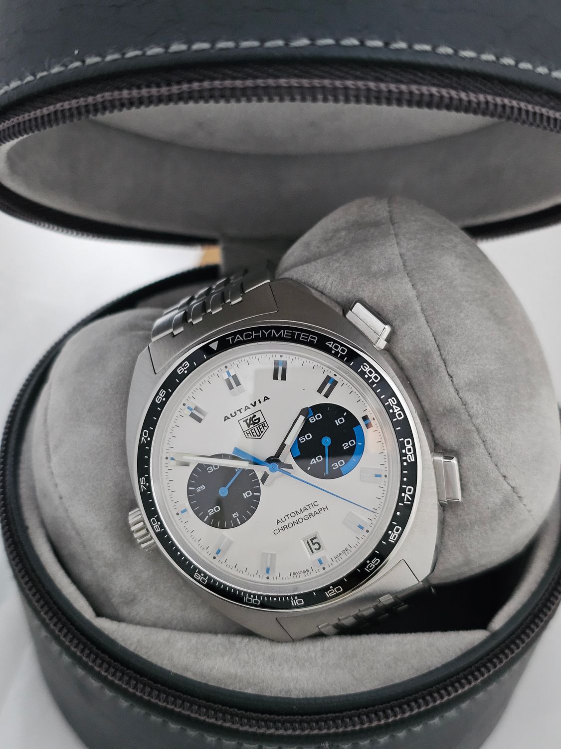 TAG Heuer Autavia White Men&#39;s Watch - CY2110.BA0775, 2005 Full Collectors Set