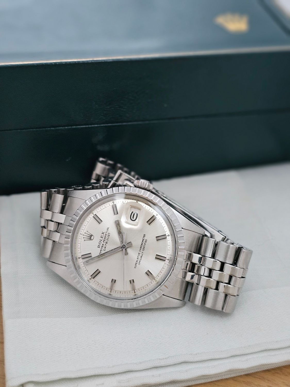 Rolex Datejust Watch 1603 36mm, Rare WideBoy Dial, Excellent condition