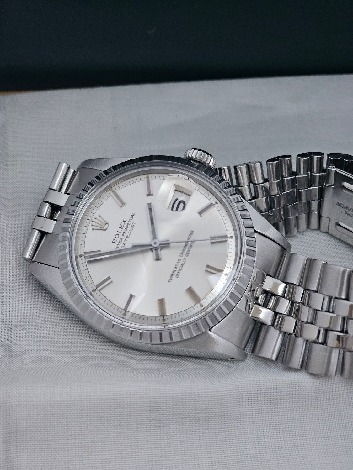 Rolex Datejust Watch 1603 36mm, Rare WideBoy Dial, Excellent condition