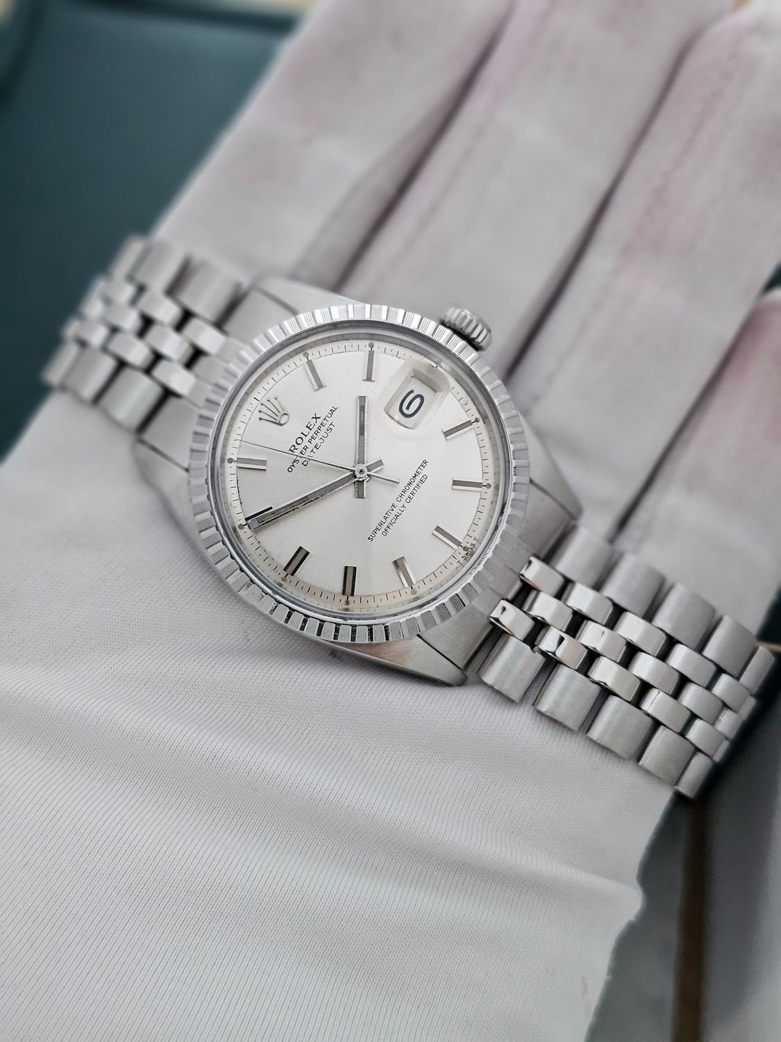 Rolex Datejust Watch 1603 36mm, Rare WideBoy Dial, Excellent condition