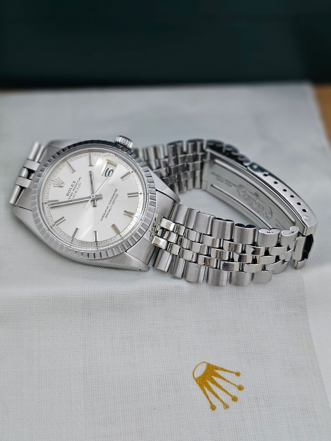 Rolex Datejust Watch 1603 36mm, Rare WideBoy Dial, Excellent condition
