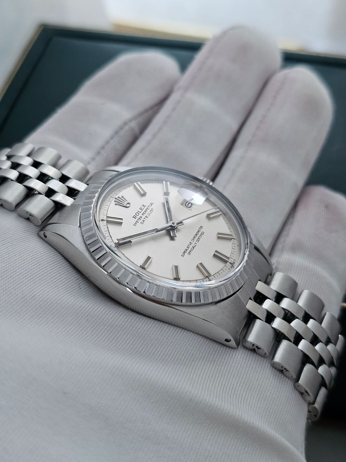 Rolex Datejust Watch 1603 36mm, Rare WideBoy Dial, Excellent condition