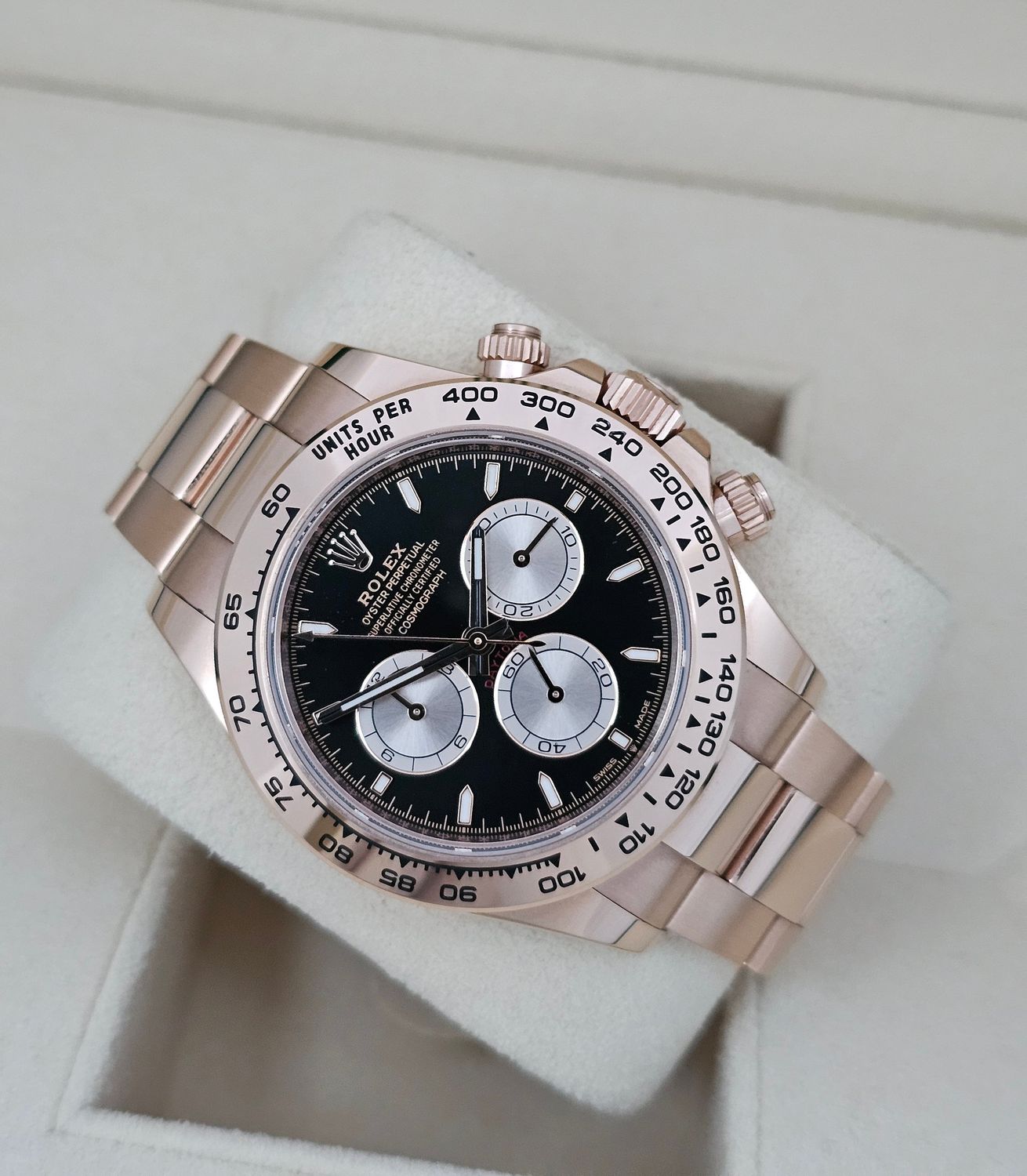 Rolex Daytona Watch 126505 Cosmograph 18K Rose Gold, Black Dial, 2023 B&amp;P