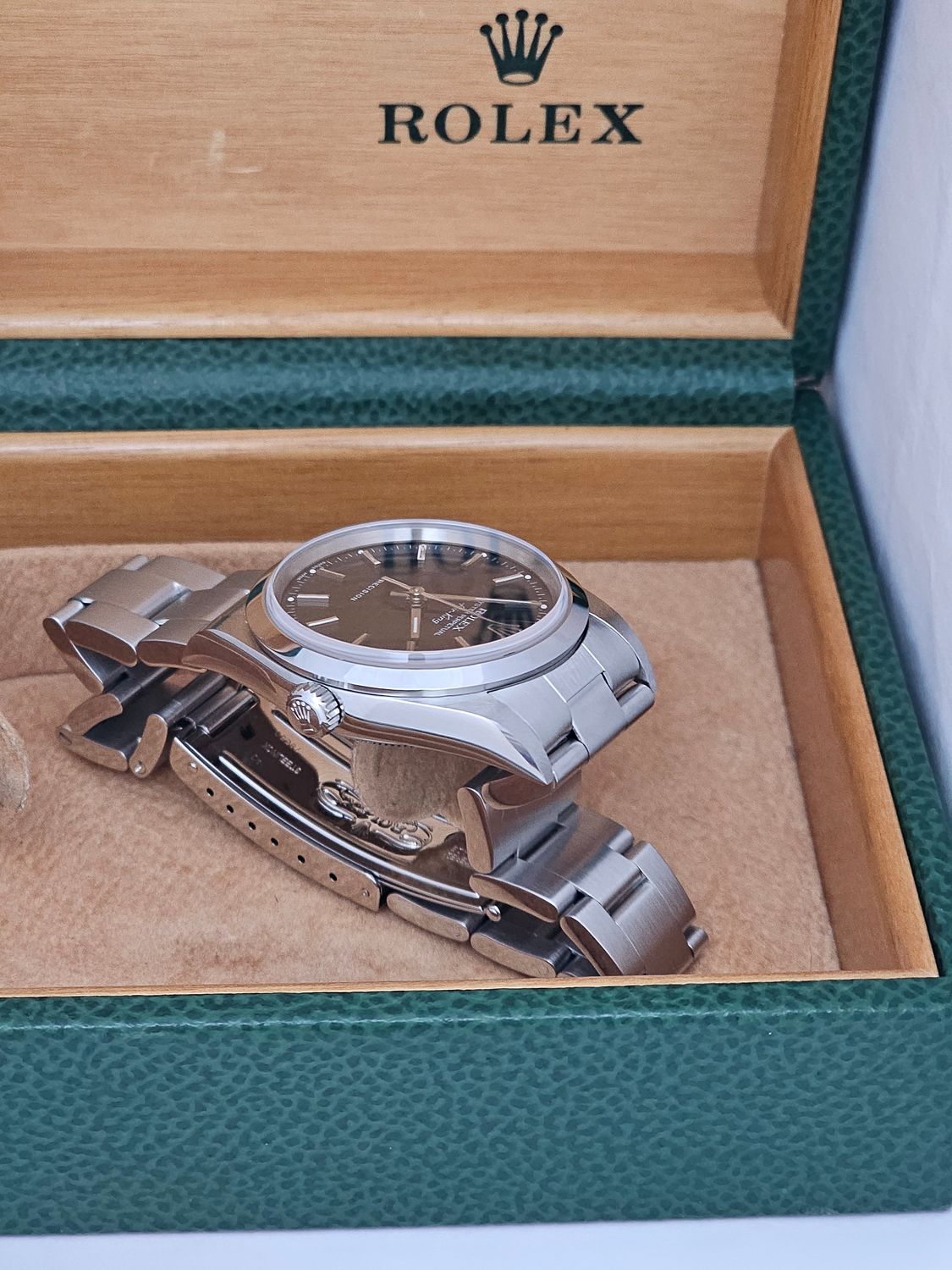 Rolex Oyster Perpetual Air-King 14000M Wristwatch, 1 Owner 2004 Full Set