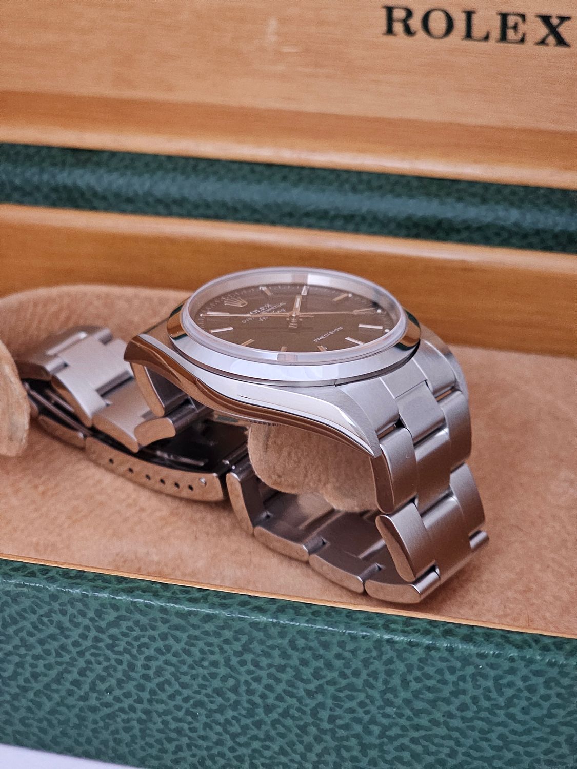 Rolex Oyster Perpetual Air-King 14000M Wristwatch, 1 Owner 2004 Full Set