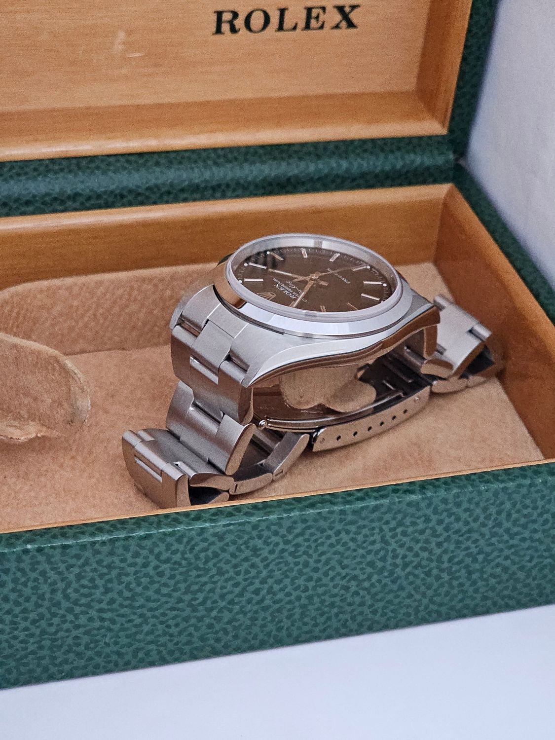 Rolex Oyster Perpetual Air-King 14000M Wristwatch, 1 Owner 2004 Full Set