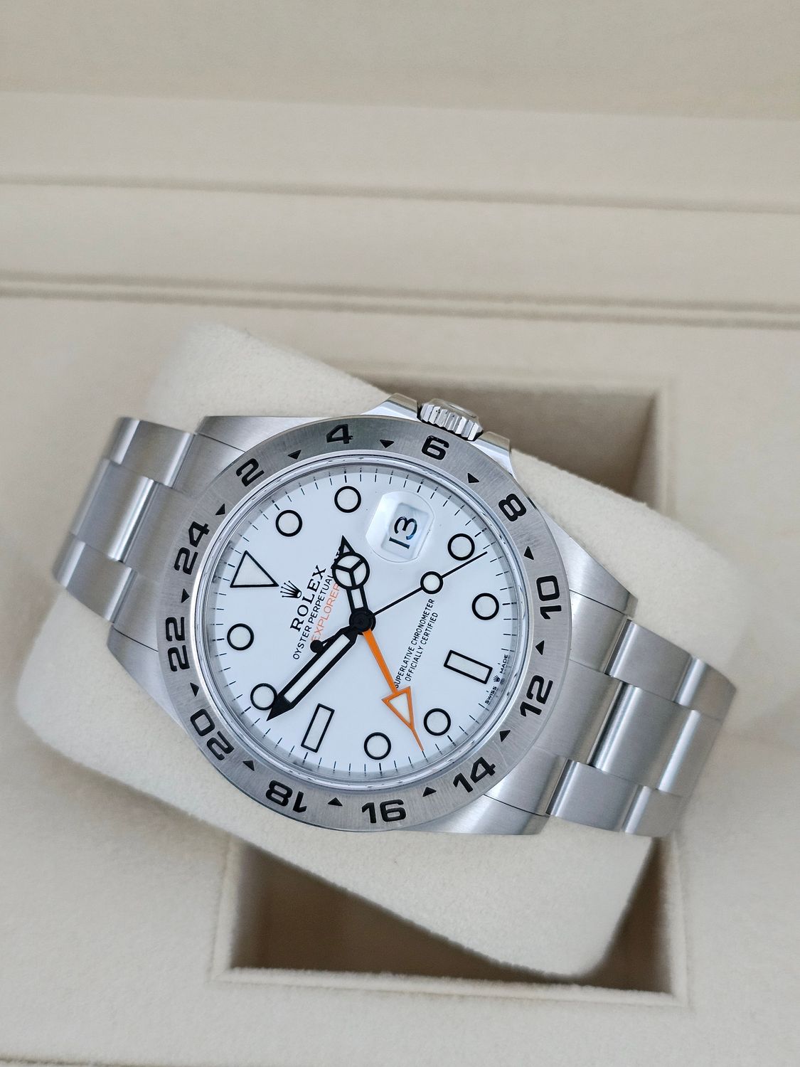 Rolex Explorer II White Polar Watch - 226570 2023 Full Set