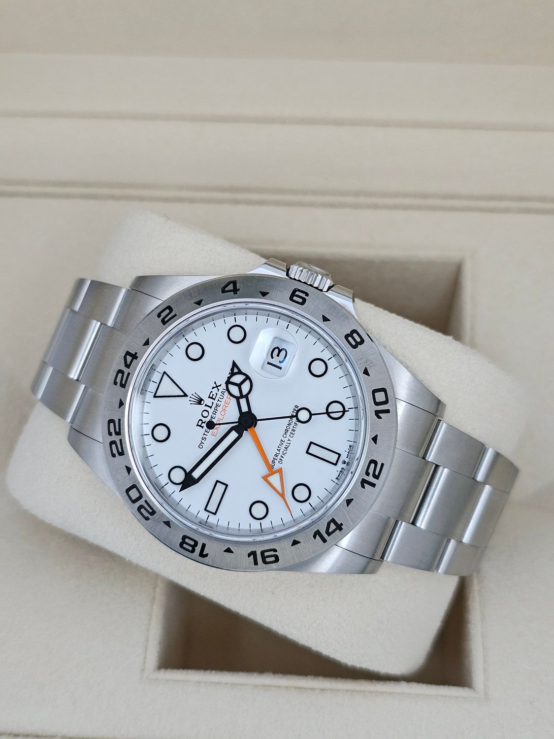 Rolex Explorer II White Polar Watch - 226570 2023 Full Set