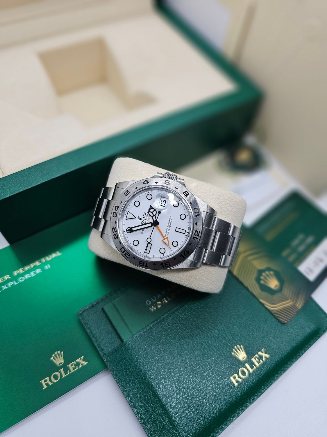 Rolex Explorer II White Polar Watch - 226570 2023 Full Set