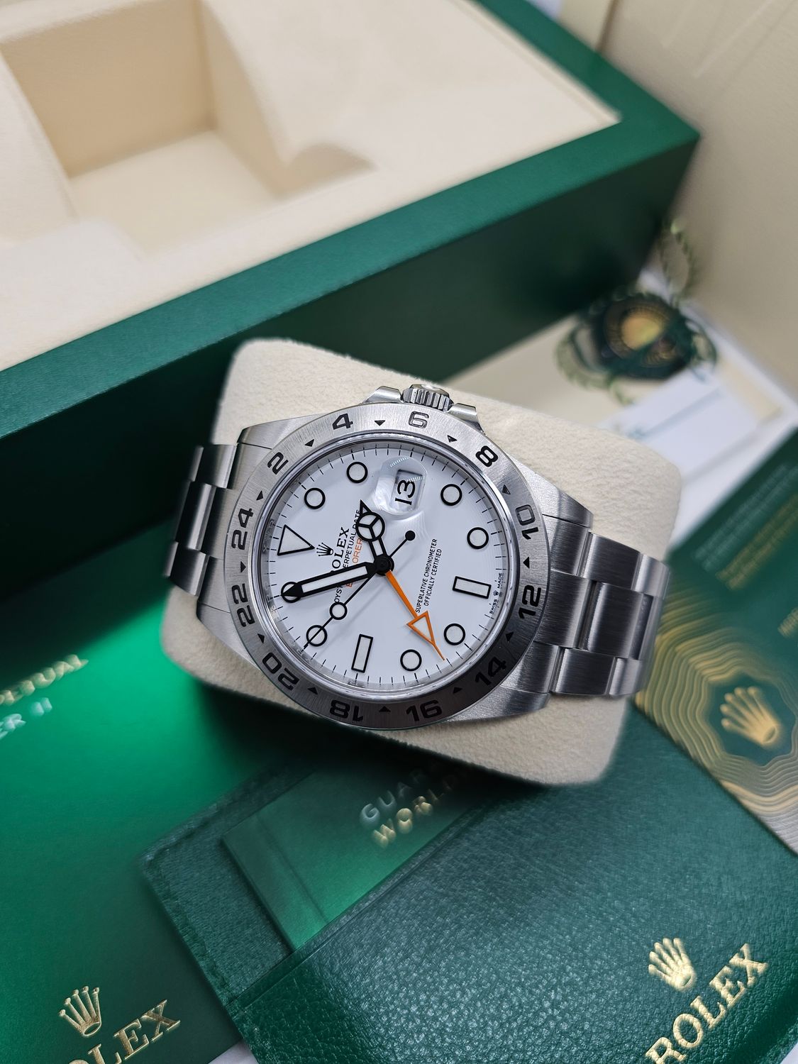 Rolex Explorer II White Polar Watch - 226570 2023 Full Set