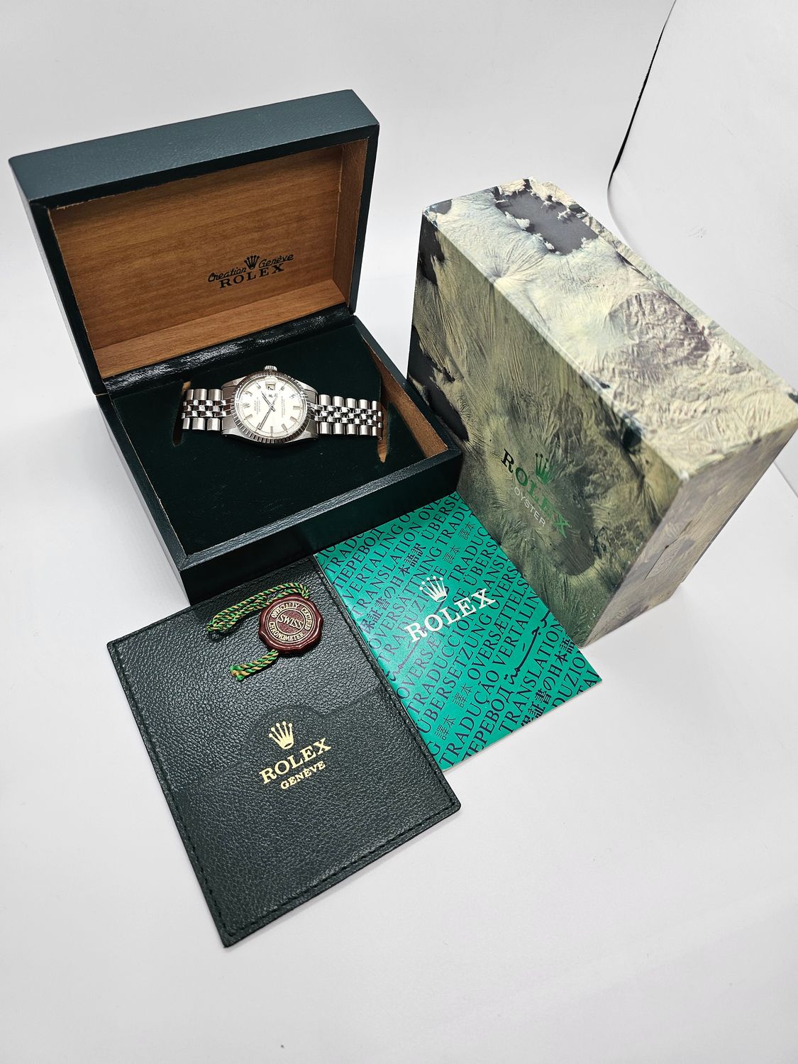 Rolex Datejust Watch 1603 36mm, Rare WideBoy Dial, Excellent condition