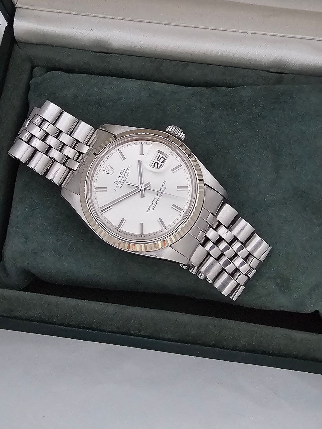 Rolex Datejust Watch 1601 36mm, Rare WideBoy Dial, Excellent condition