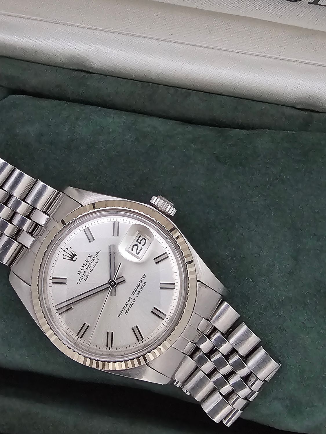 Rolex Datejust Watch 1601 36mm, Rare WideBoy Dial, Excellent condition