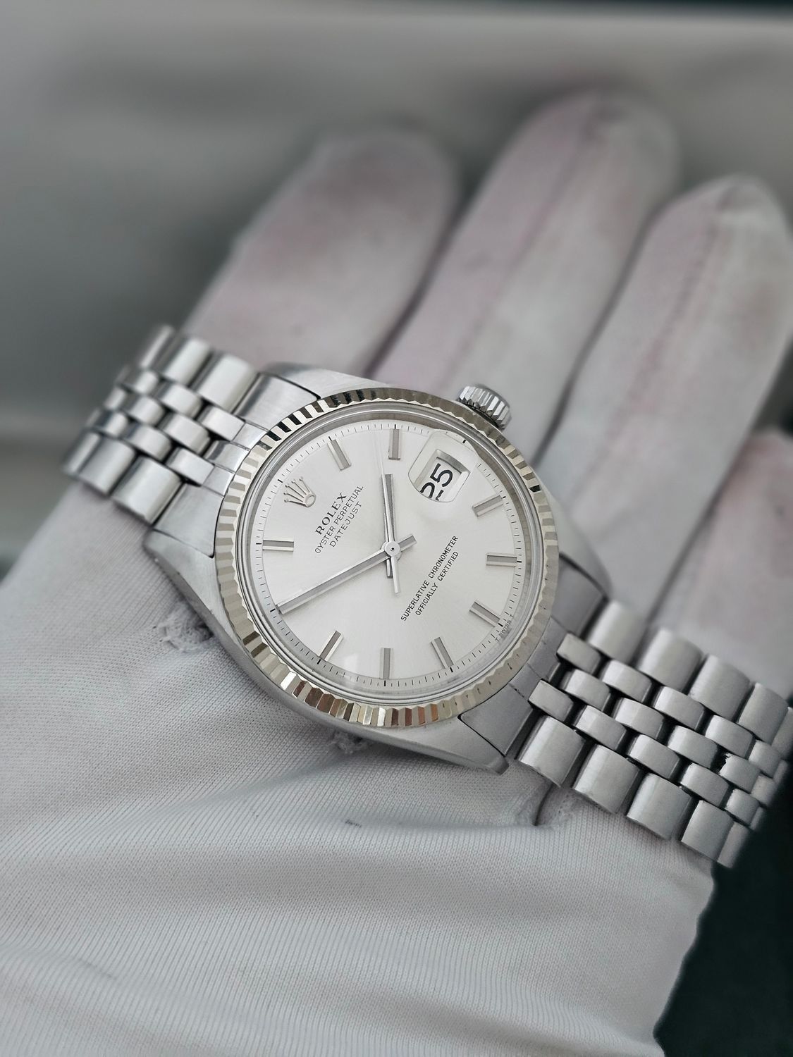 Rolex Datejust Watch 1601 36mm, Rare WideBoy Dial, Excellent condition