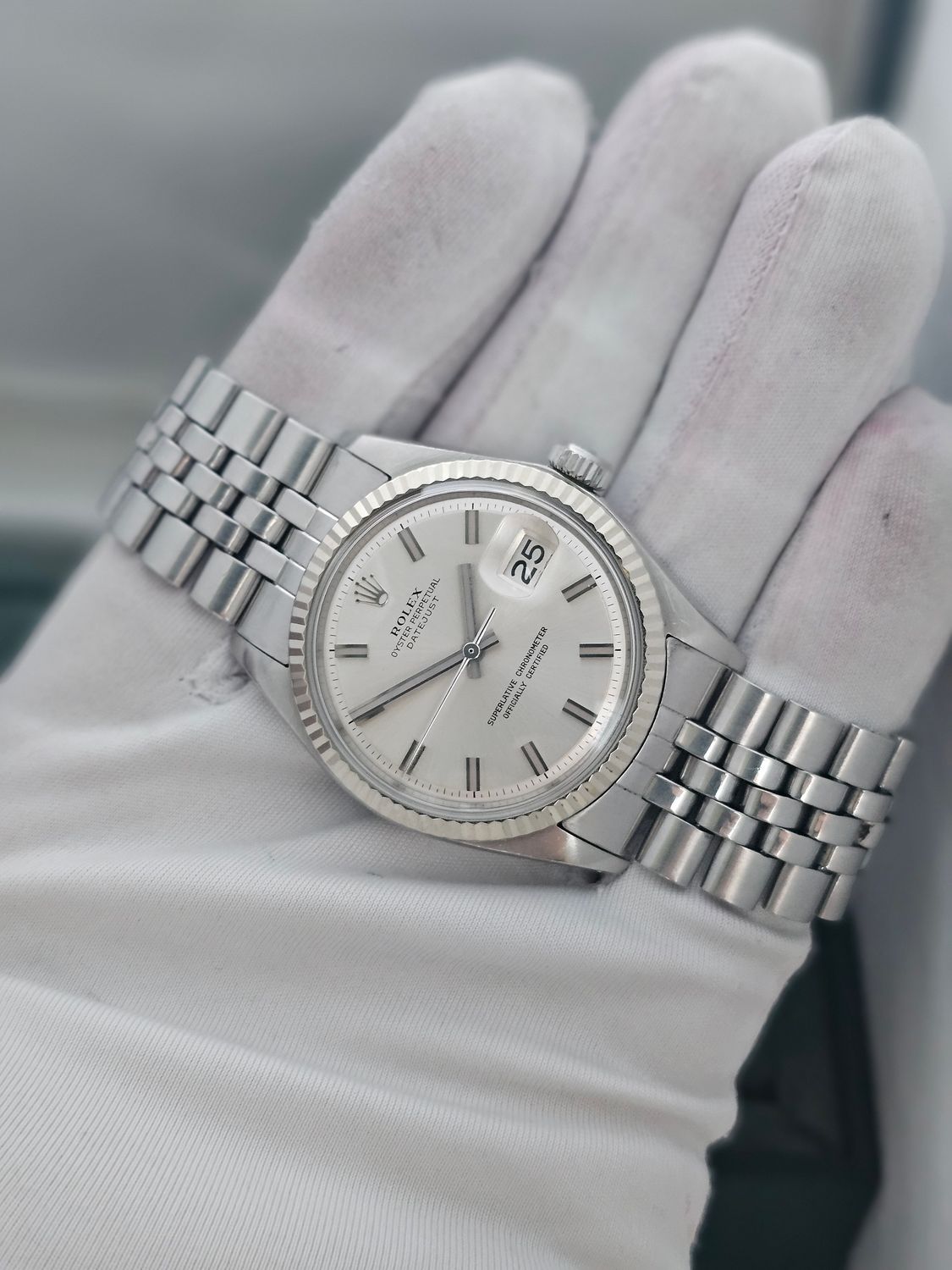Rolex Datejust Watch 1601 36mm, Rare WideBoy Dial, Excellent condition