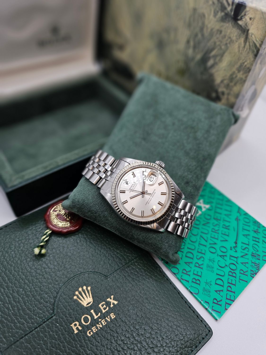 Rolex Datejust Watch 1601 36mm, Rare WideBoy Dial, Excellent condition