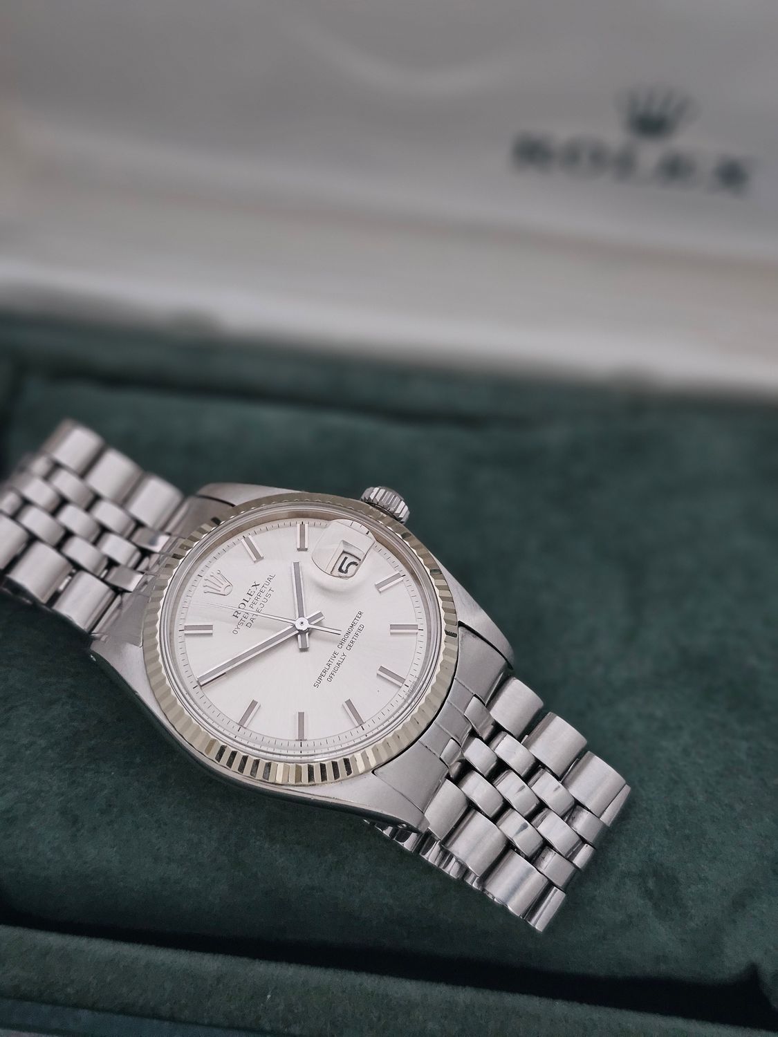 Rolex Datejust Watch 1601 36mm, Rare WideBoy Dial, Excellent condition
