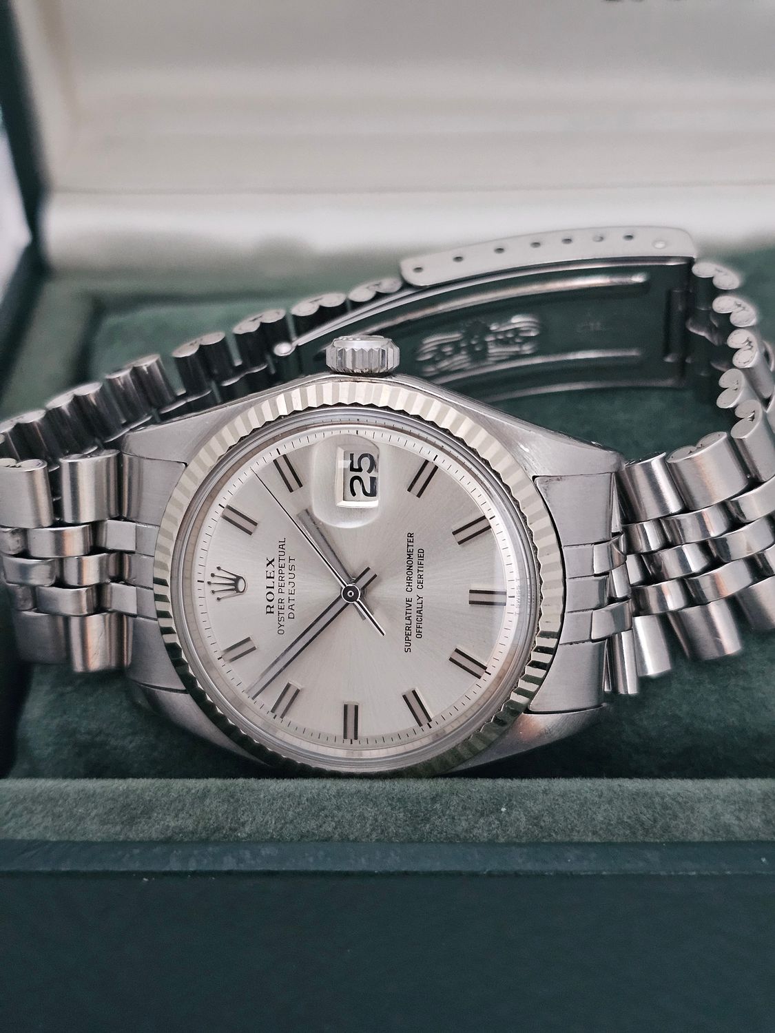 Rolex Datejust Watch 1601 36mm, Rare WideBoy Dial, Excellent condition
