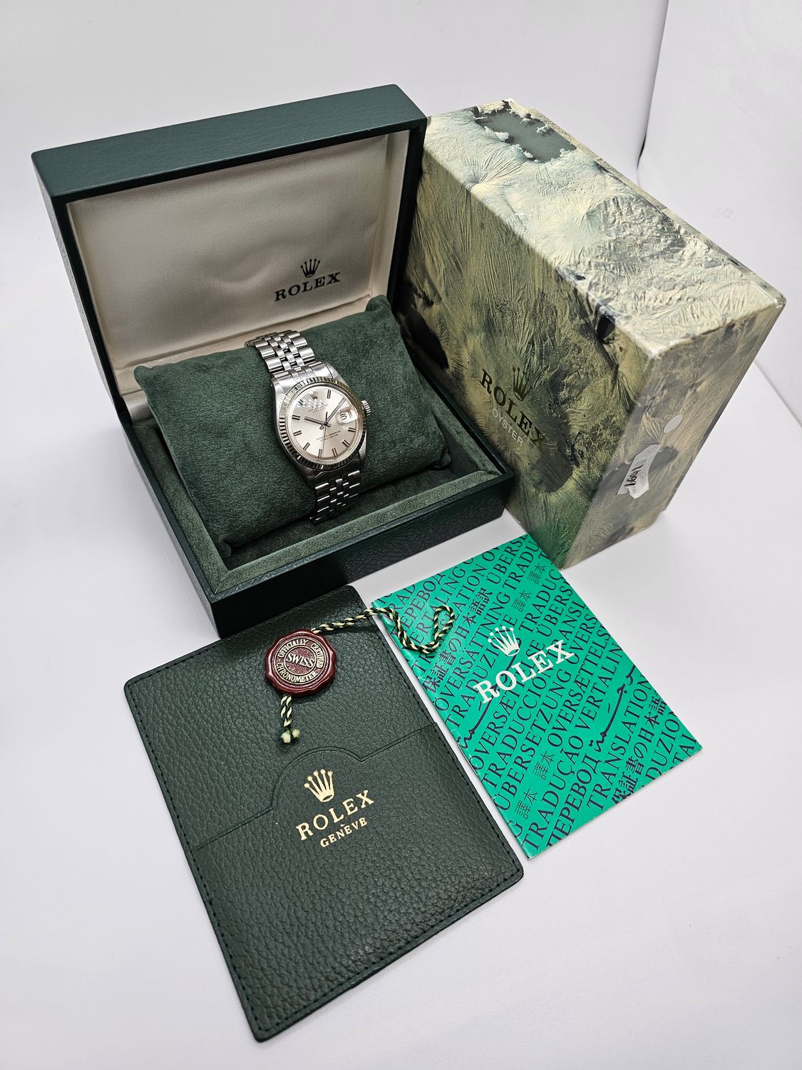 Rolex Datejust Watch 1601 36mm, Rare WideBoy Dial, Excellent condition