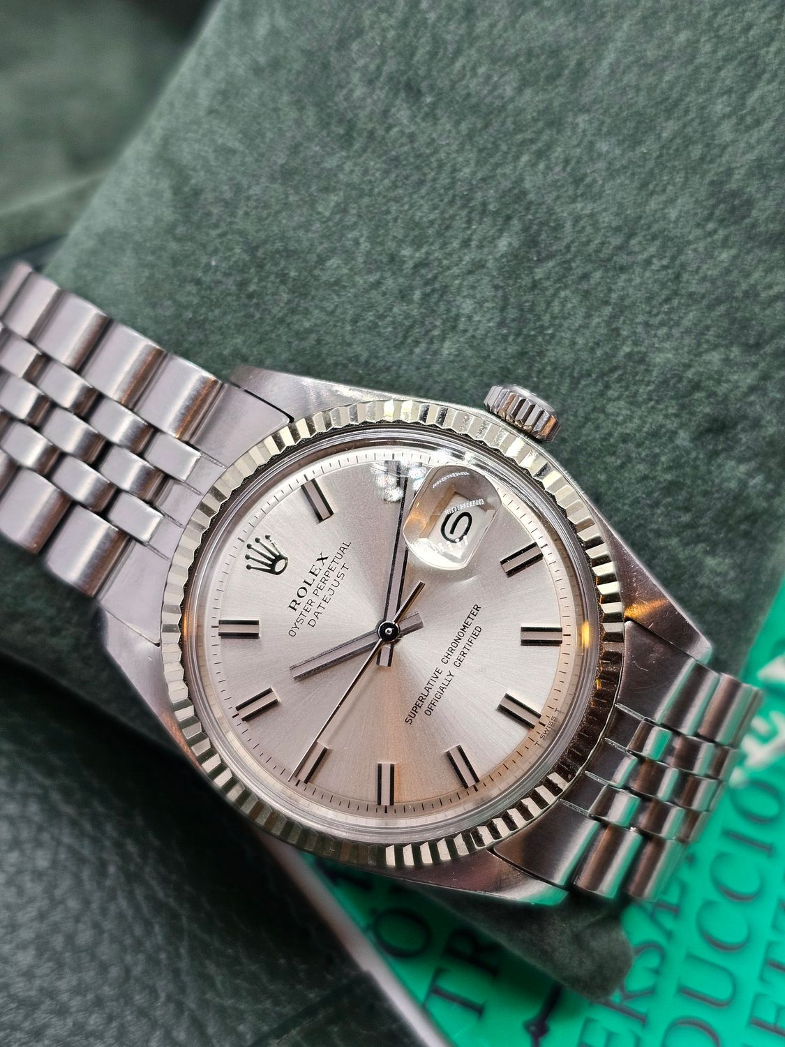 Rolex Datejust Watch 1601 36mm, Rare WideBoy Dial, Excellent condition