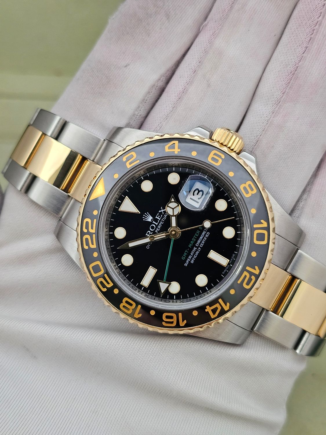 Rolex GMT-Master II Black Watch - 116713LN 2006 Box &amp; Papers, 2011 Rolex Service