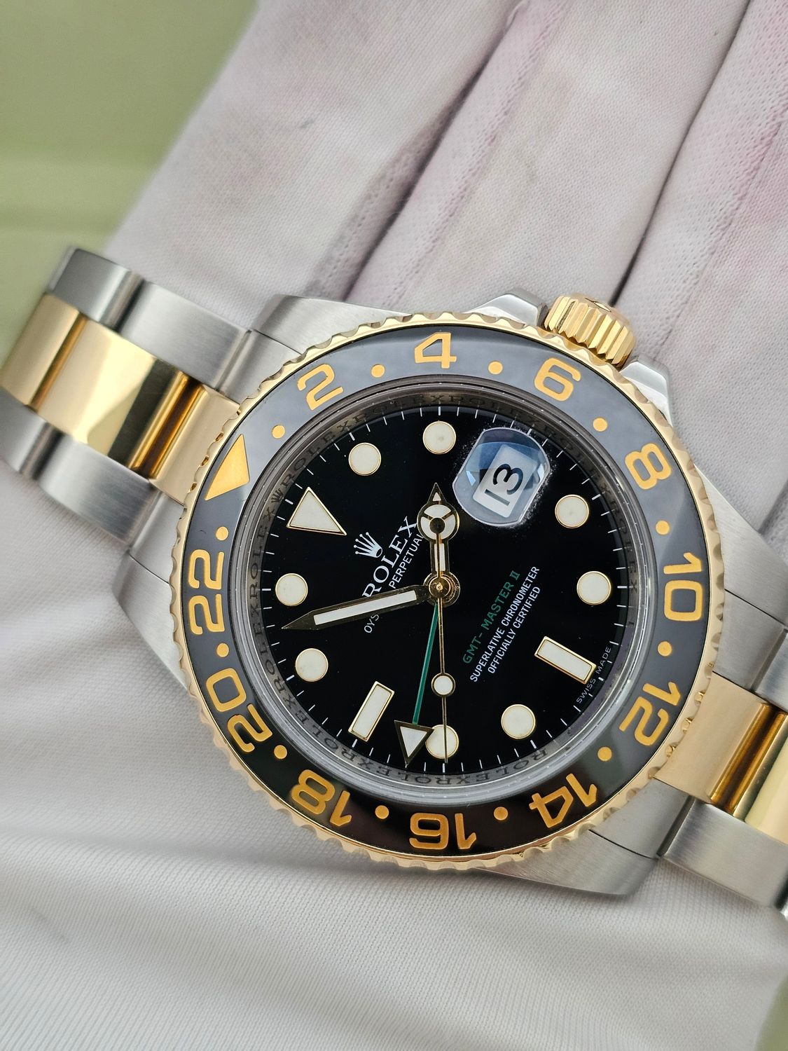 Rolex GMT-Master II Black Watch - 116713LN 2006 Box &amp; Papers, 2011 Rolex Service