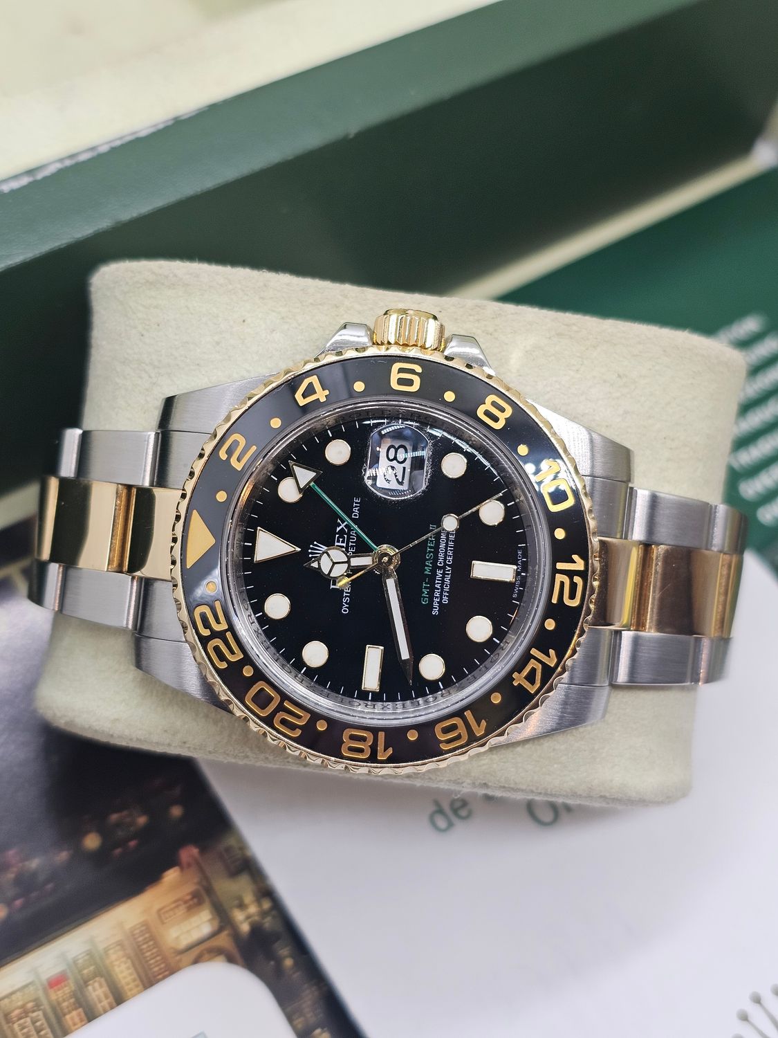 Rolex GMT-Master II Black Watch - 116713LN 2006 Box &amp; Papers, 2011 Rolex Service