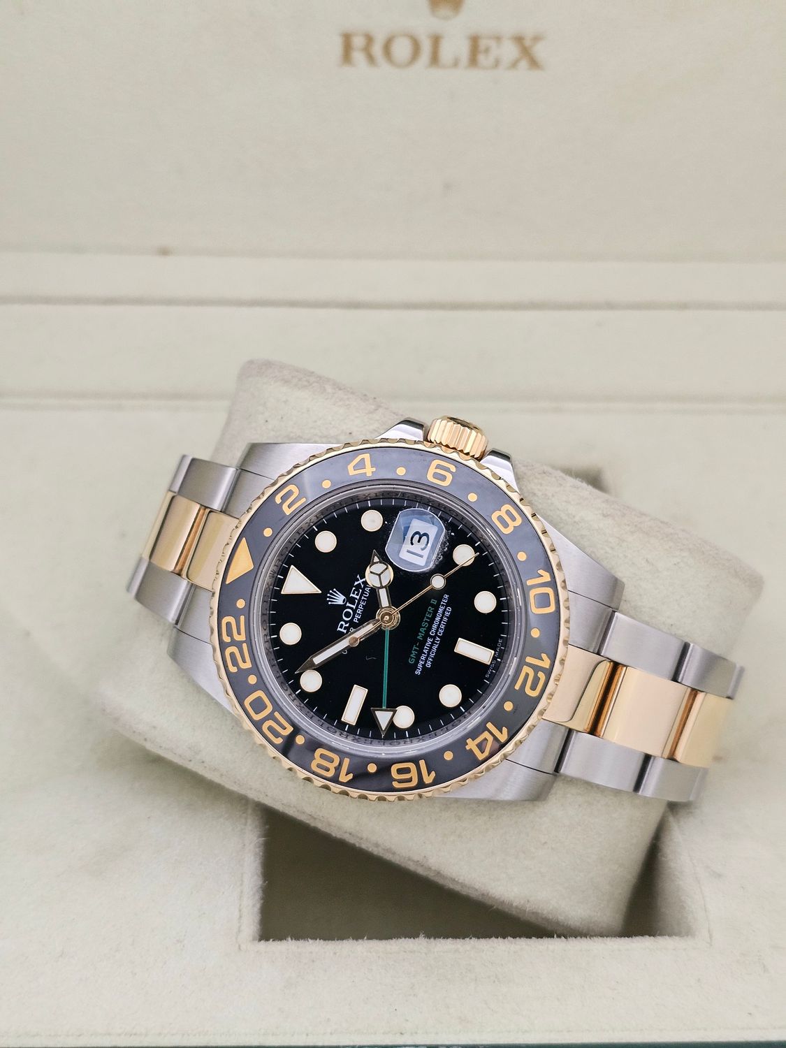 Rolex GMT-Master II Black Watch - 116713LN 2006 Box &amp; Papers, 2011 Rolex Service