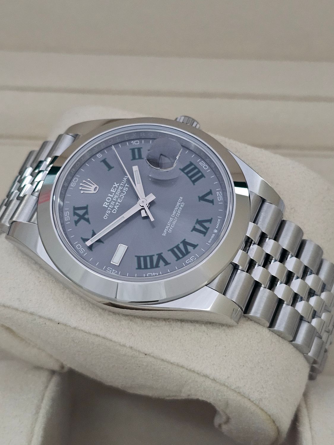 Rolex Datejust 41mm Watch Ref: 126300 Wimbledon Dial - 2022 Full Set