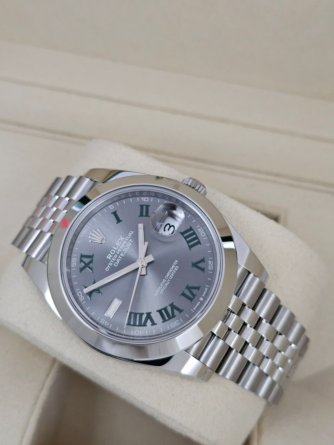 Rolex Datejust 41mm Watch Ref: 126300 Wimbledon Dial - 2022 Full Set