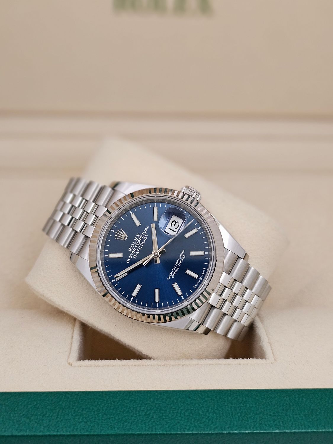 Rolex Datejust Watch Ref 126234 36mm - 2022 Blue Dial - Full Set