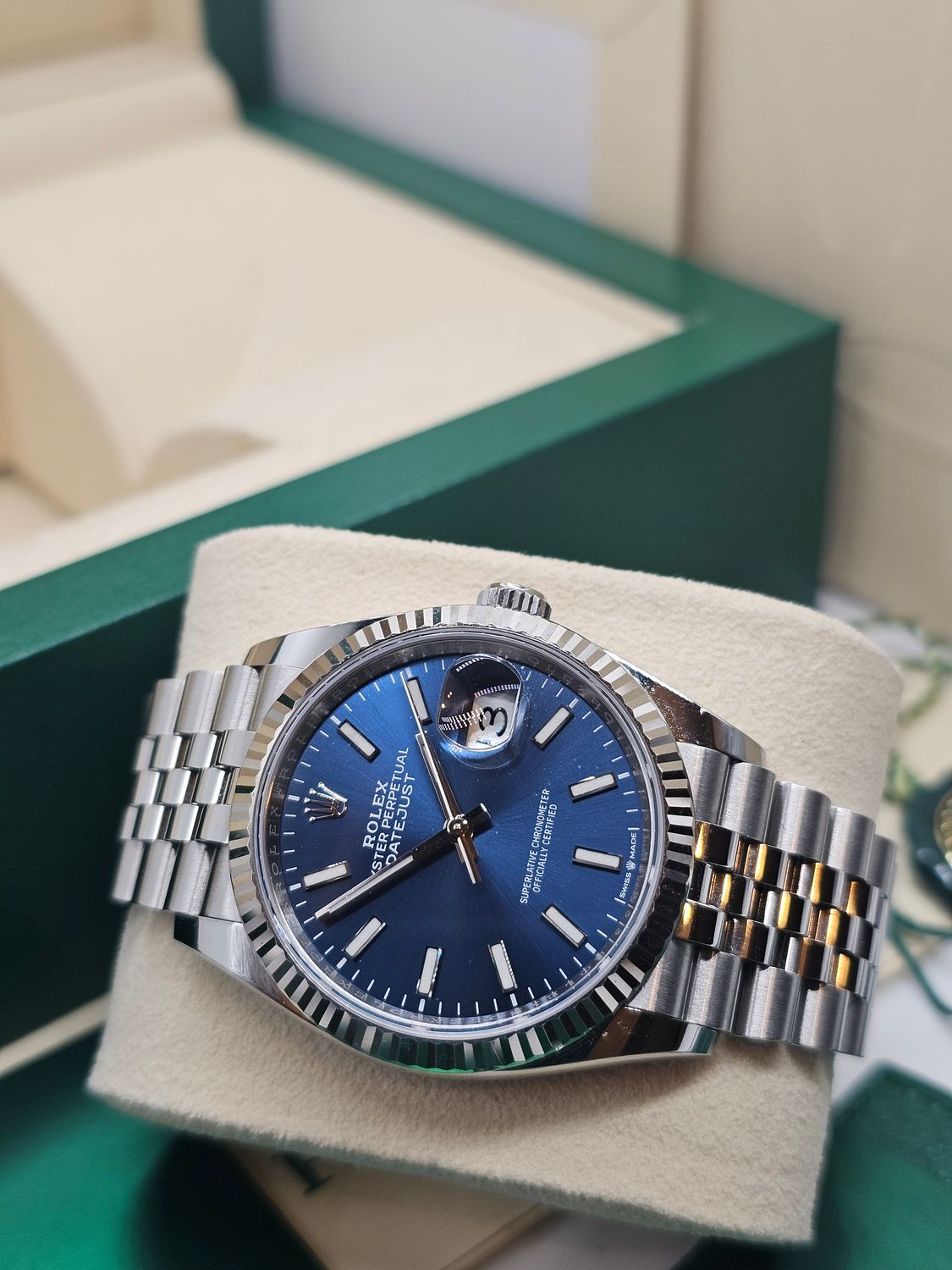 Rolex Datejust Watch Ref 126234 36mm - 2022 Blue Dial - Full Set