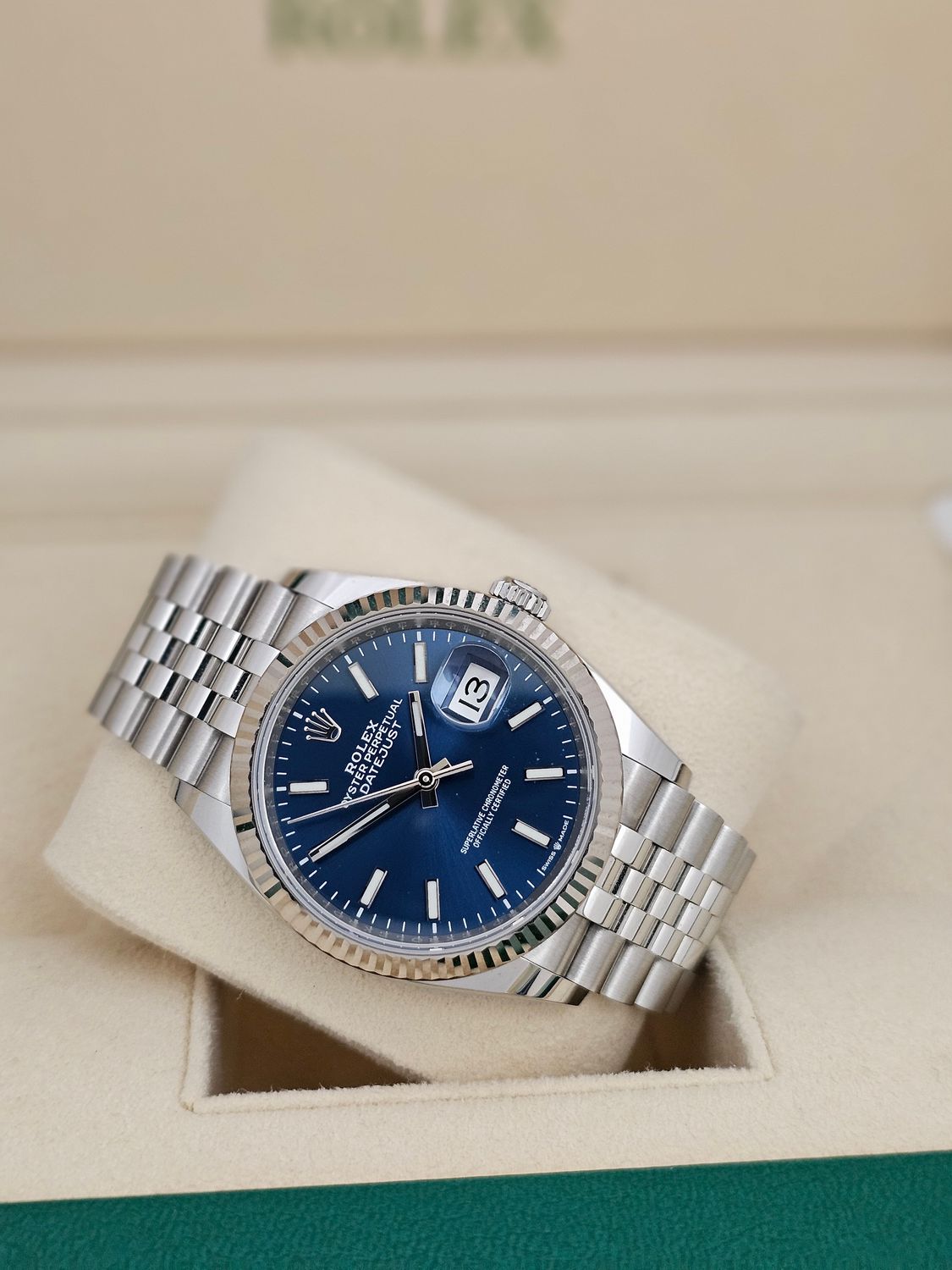 Rolex Datejust Watch Ref 126234 36mm - 2022 Blue Dial - Full Set