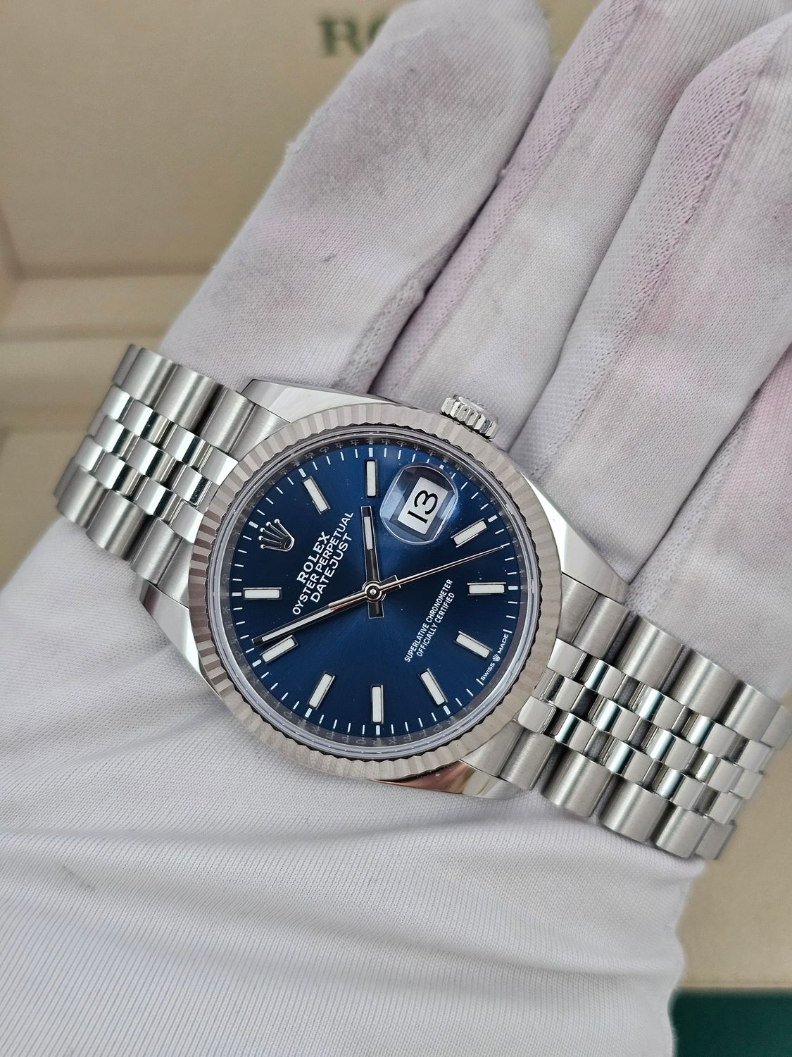 Rolex Datejust Watch Ref 126234 36mm - 2022 Blue Dial - Full Set