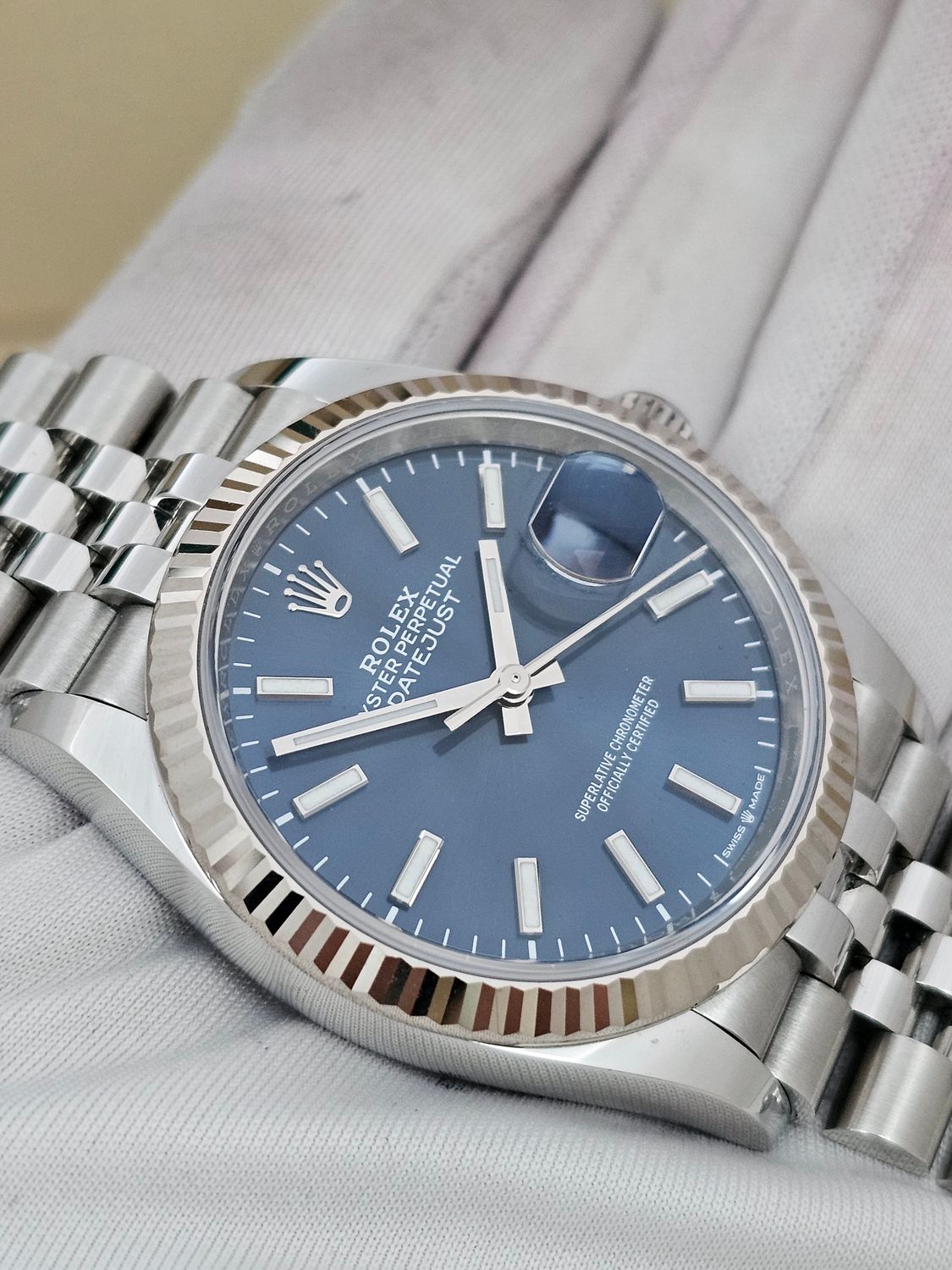 Rolex Datejust Watch Ref 126234 36mm - 2022 Blue Dial - Full Set