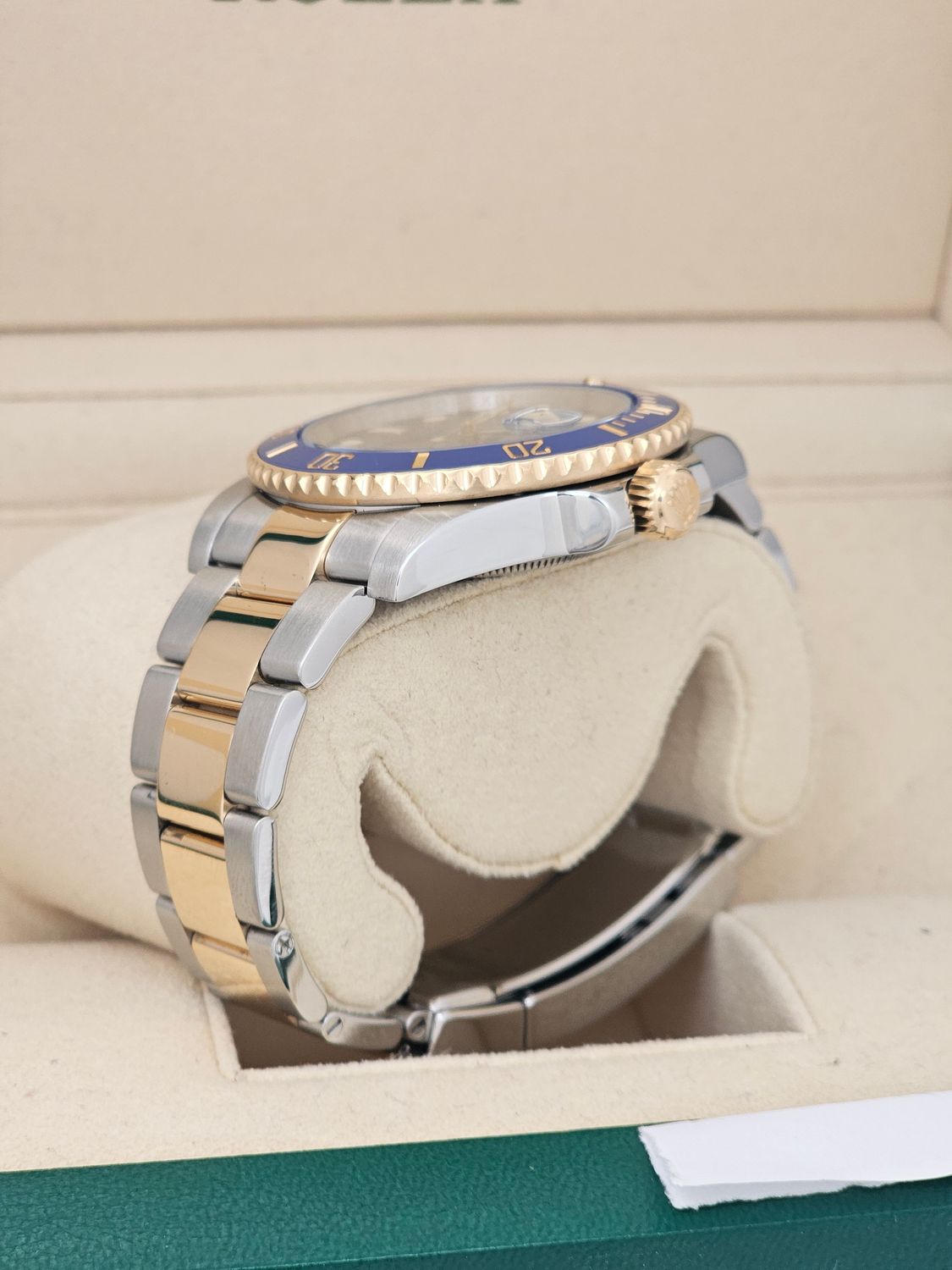 Rolex Submariner Watch 40mm ref 116613LB Bluesy, 2020 Rolex Service Box &amp; Papers