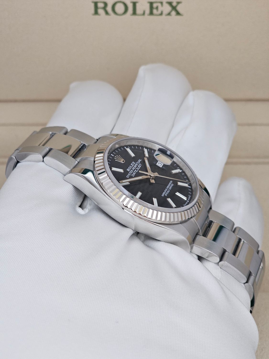 Rolex Datejust Watch Ref 126234 36mm - 2023 Blue Motif Dial, Full Set