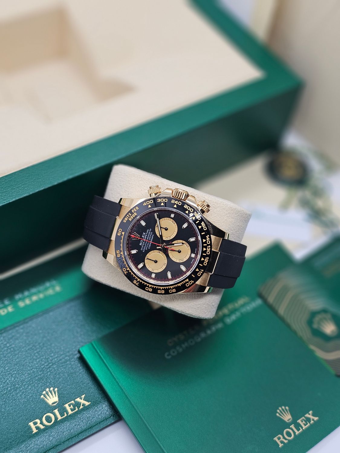 Rolex Daytona Oysterflex Watch, 18K Yellow Gold 116518LN &quot;Paul Newman&quot; 2023