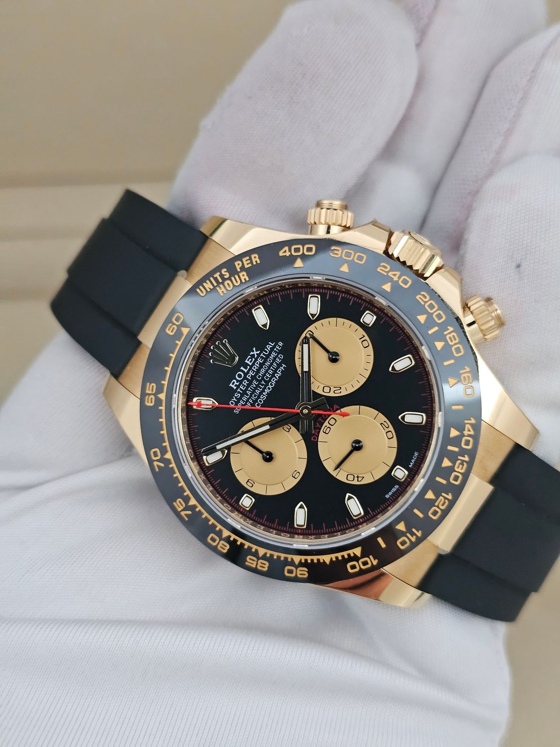 Rolex Daytona Oysterflex Watch, 18K Yellow Gold 116518LN &quot;Paul Newman&quot; 2023