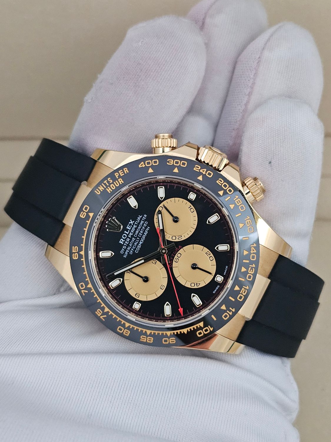 Rolex Daytona Oysterflex Watch, 18K Yellow Gold 116518LN &quot;Paul Newman&quot; 2023