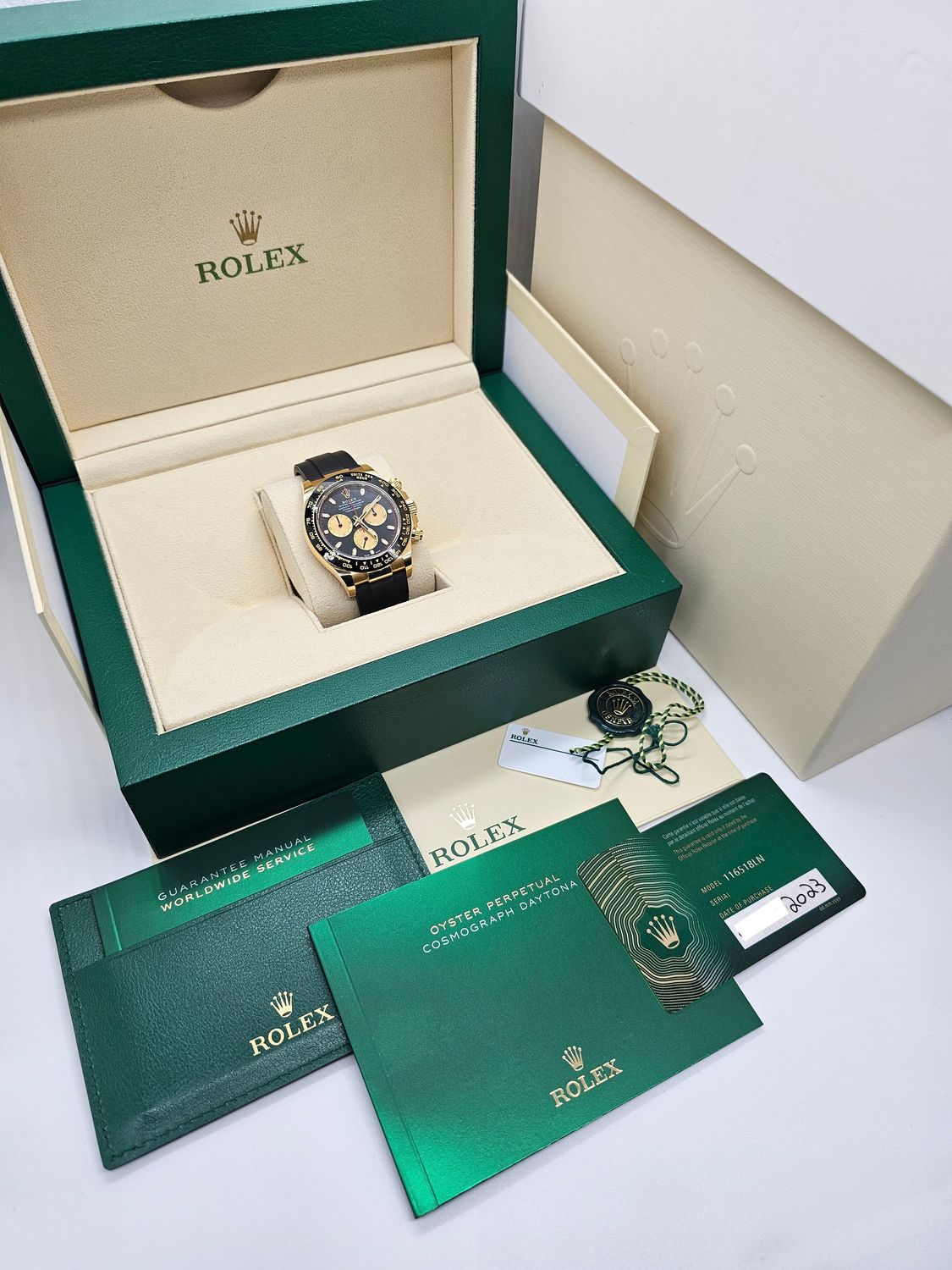 Rolex Daytona Oysterflex Watch, 18K Yellow Gold 116518LN &quot;Paul Newman&quot; 2023