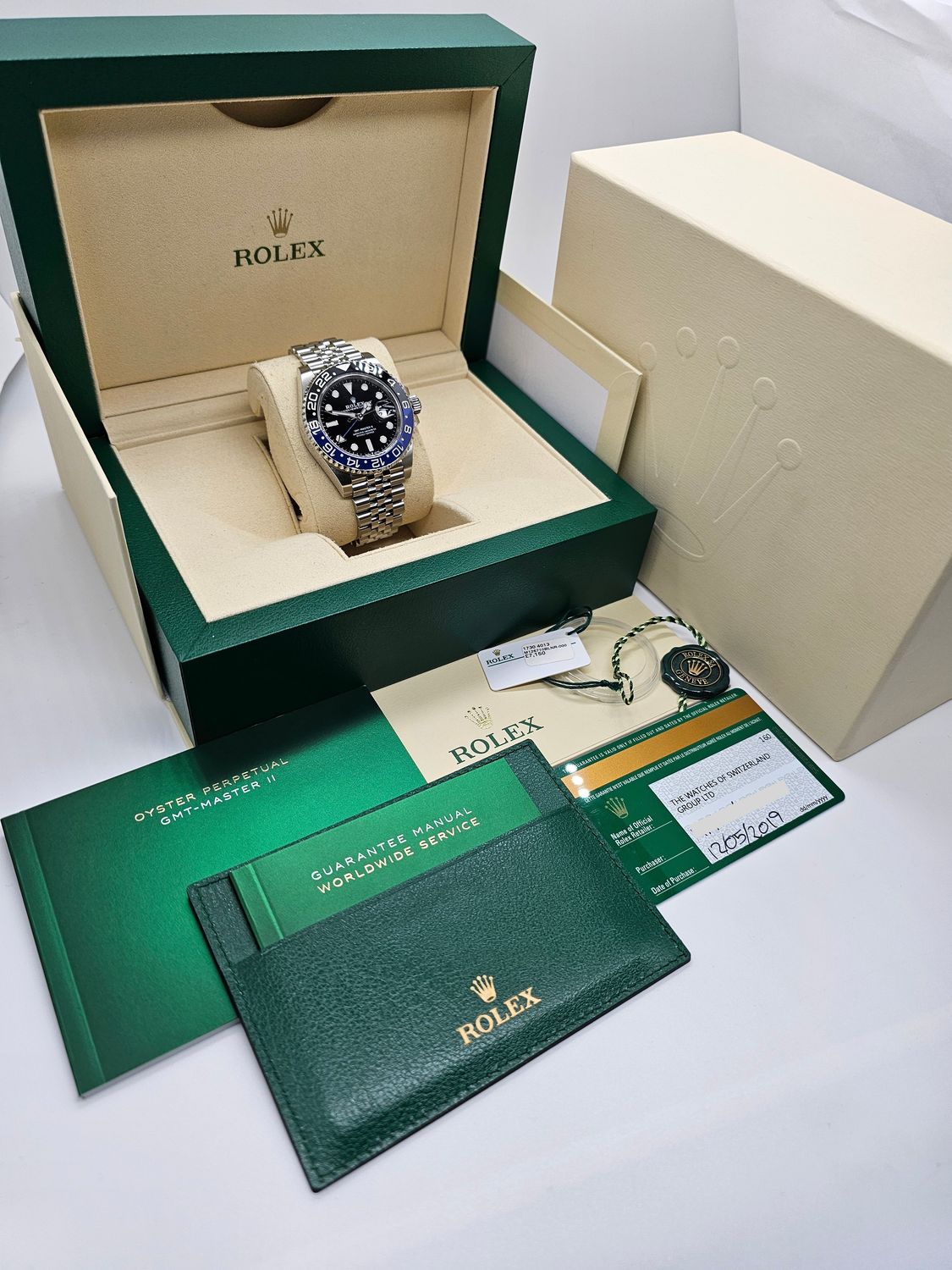 Rolex GMT Master II Watch ref 126710BLNR &#39;Batgirl&#39; 2019 Full Set