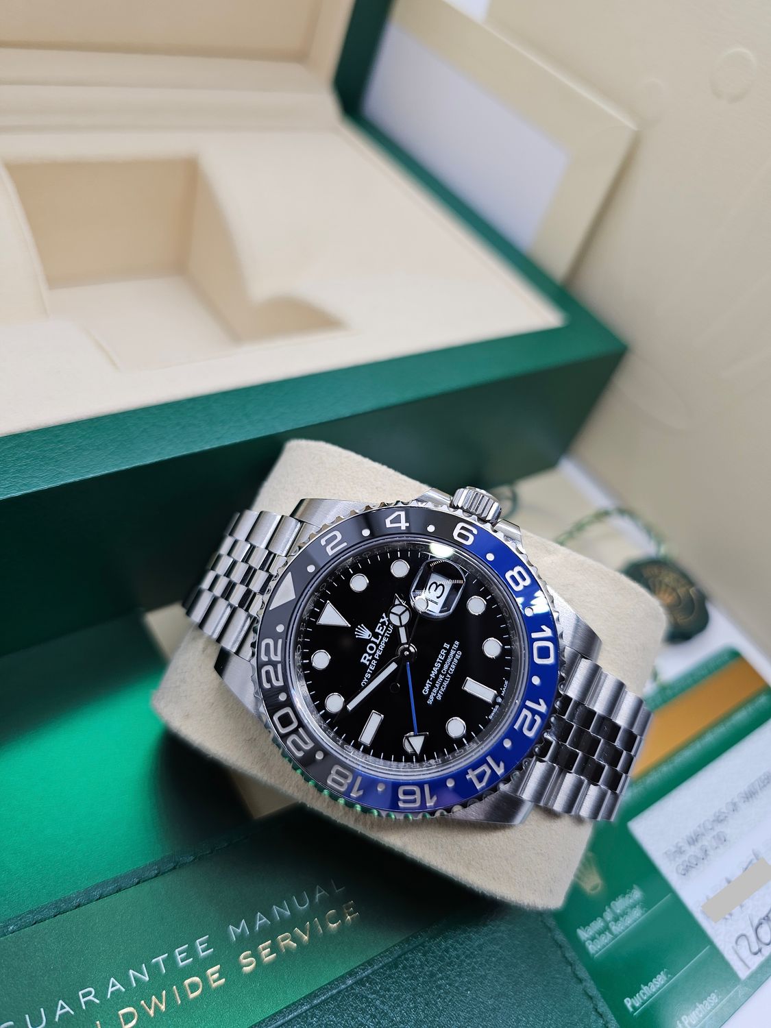 Rolex GMT Master II Watch ref 126710BLNR &#39;Batgirl&#39; 2019 Full Set