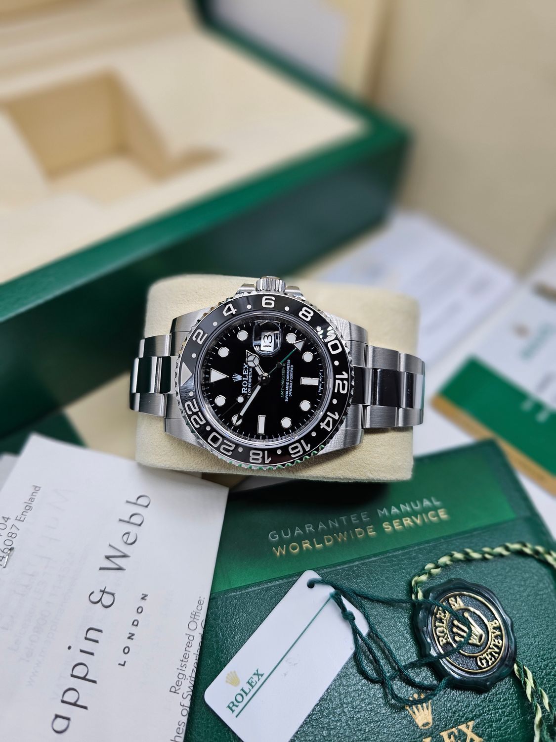 Rolex GMT-Master II 116710LN Watch, 2019 New/Unworn NOS Collectors Set