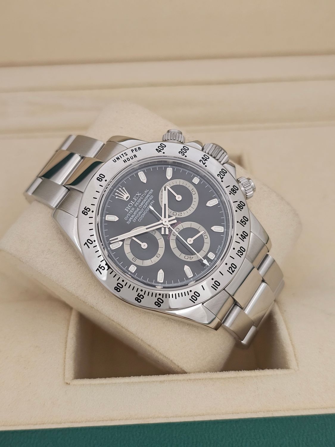 Rolex Cosmograph Daytona Black Dial Watch - 116520 2006 Full Collectors Set