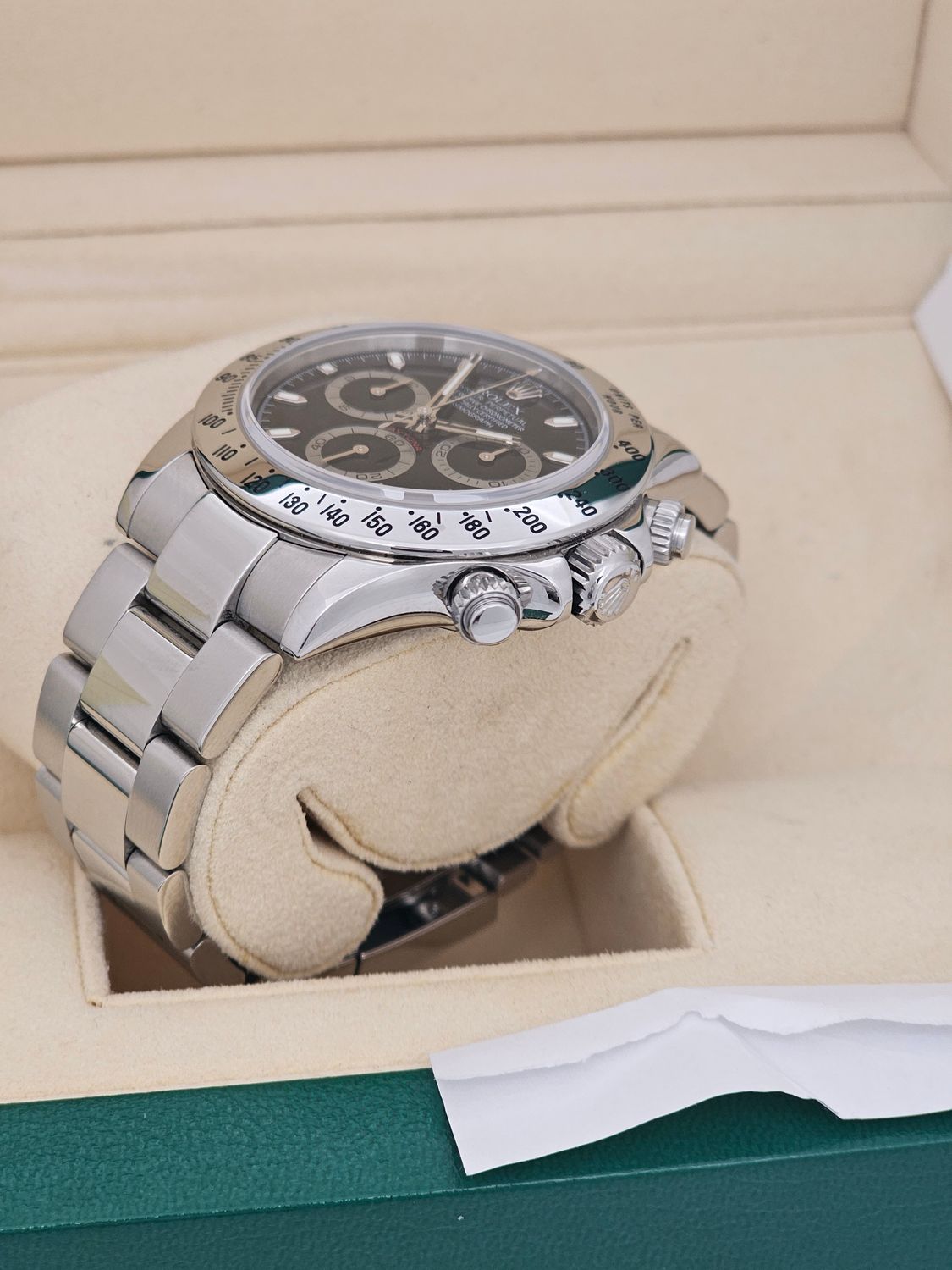 Rolex Cosmograph Daytona Black Dial Watch - 116520 2006 Full Collectors Set