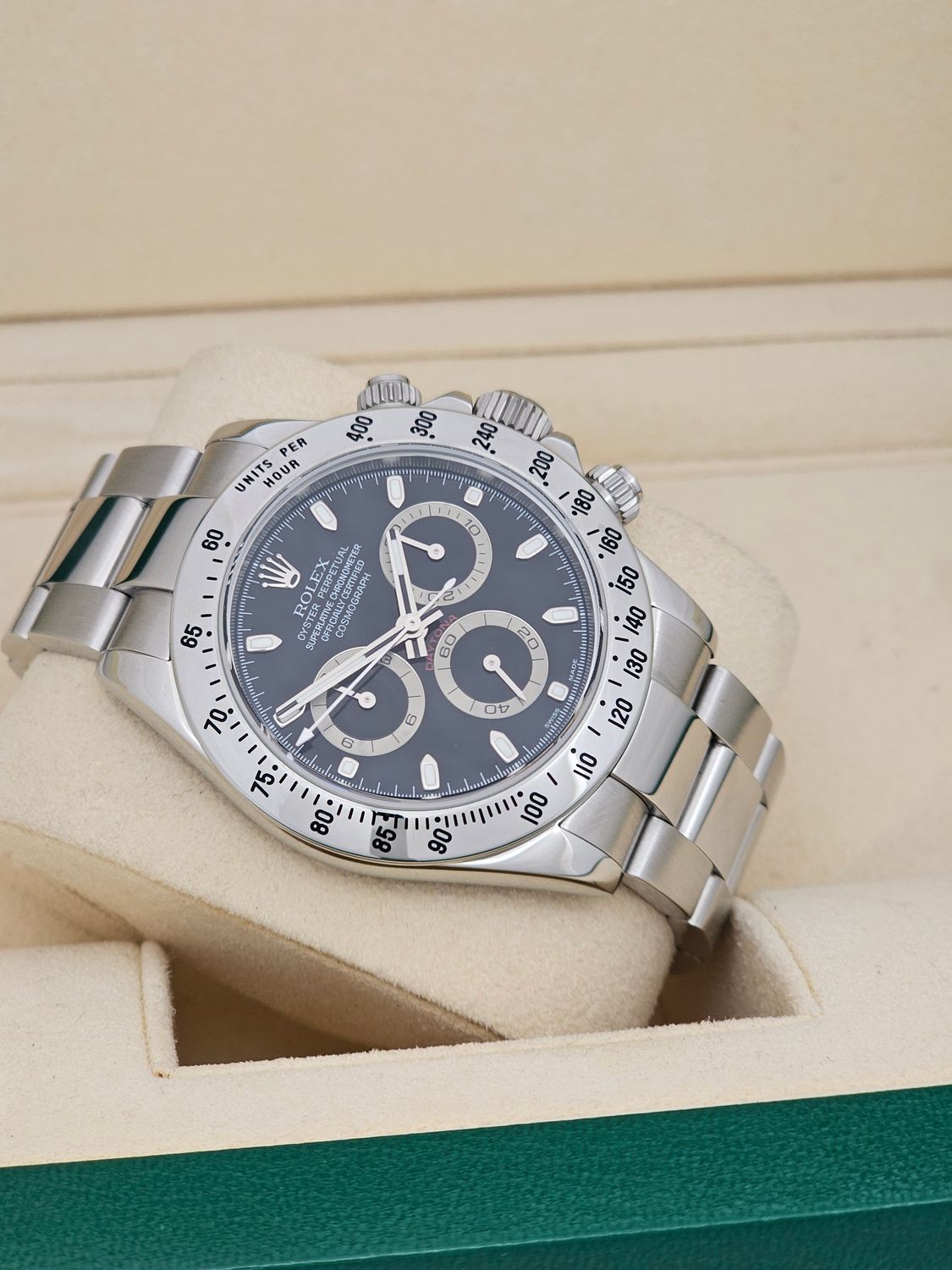 Rolex Cosmograph Daytona Black Dial Watch - 116520 2006 Full Collectors Set