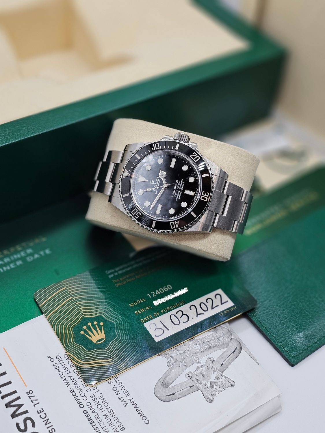 Rolex Submariner Watch 124060, 41mm, Full Set 2022
