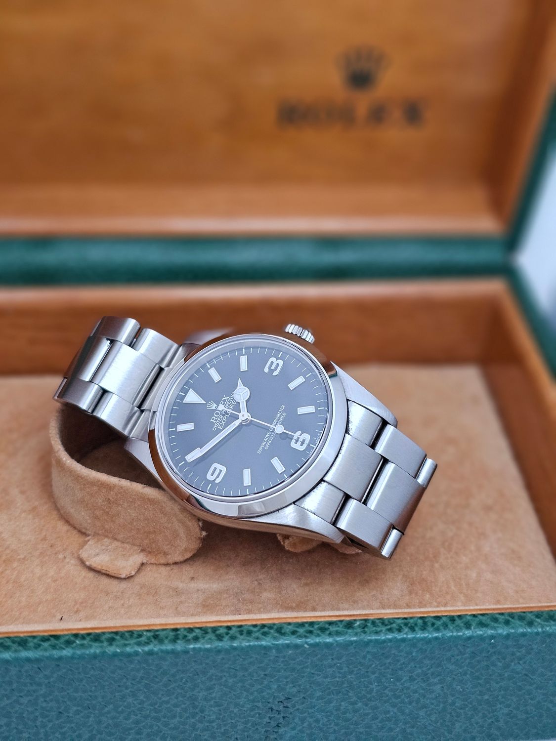 Rolex Explorer 36mm Watch 114270, 2004 Collectors Set, original purchase receipt